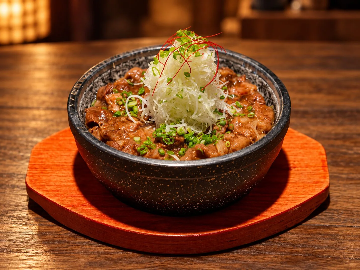 A richly braised beef dish at Ramen Ineya