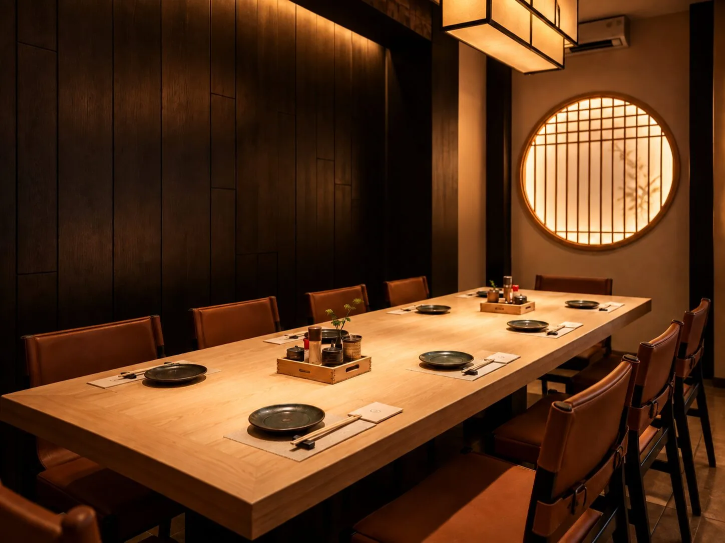 A cozy private room at Sumibi Ineya